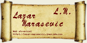 Lazar Marašević vizit kartica